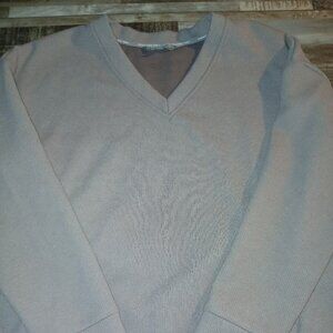 Marc New York Men’s White V-Neck Pullover Sweatshirt / Jumper / Cardigan Size L
